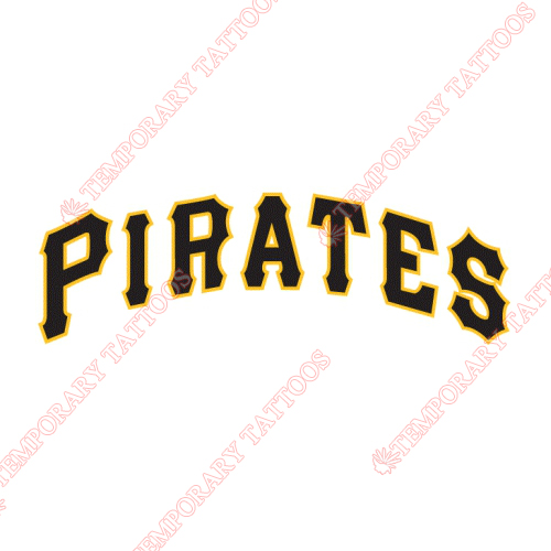 Pittsburgh Pirates Customize Temporary Tattoos Stickers NO.1833